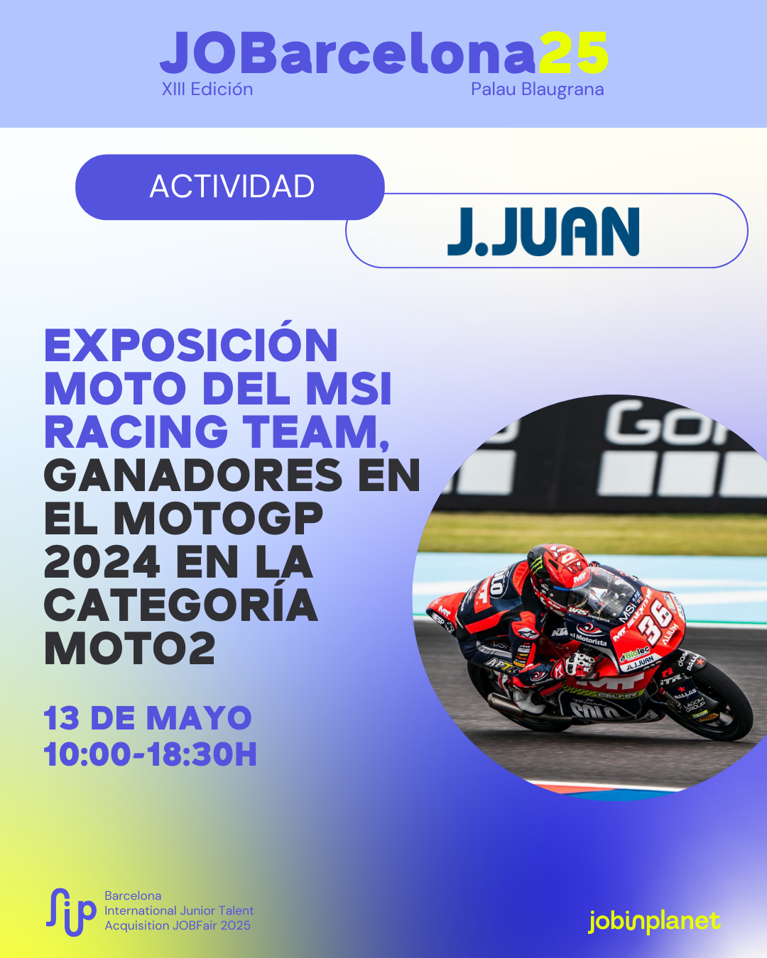 EXPOSICIÓN MOTO DEL MSI RACING TEAM, GANADORES EN EL MOTOGP 2024 EN LA CATEGORÍA MOTO2