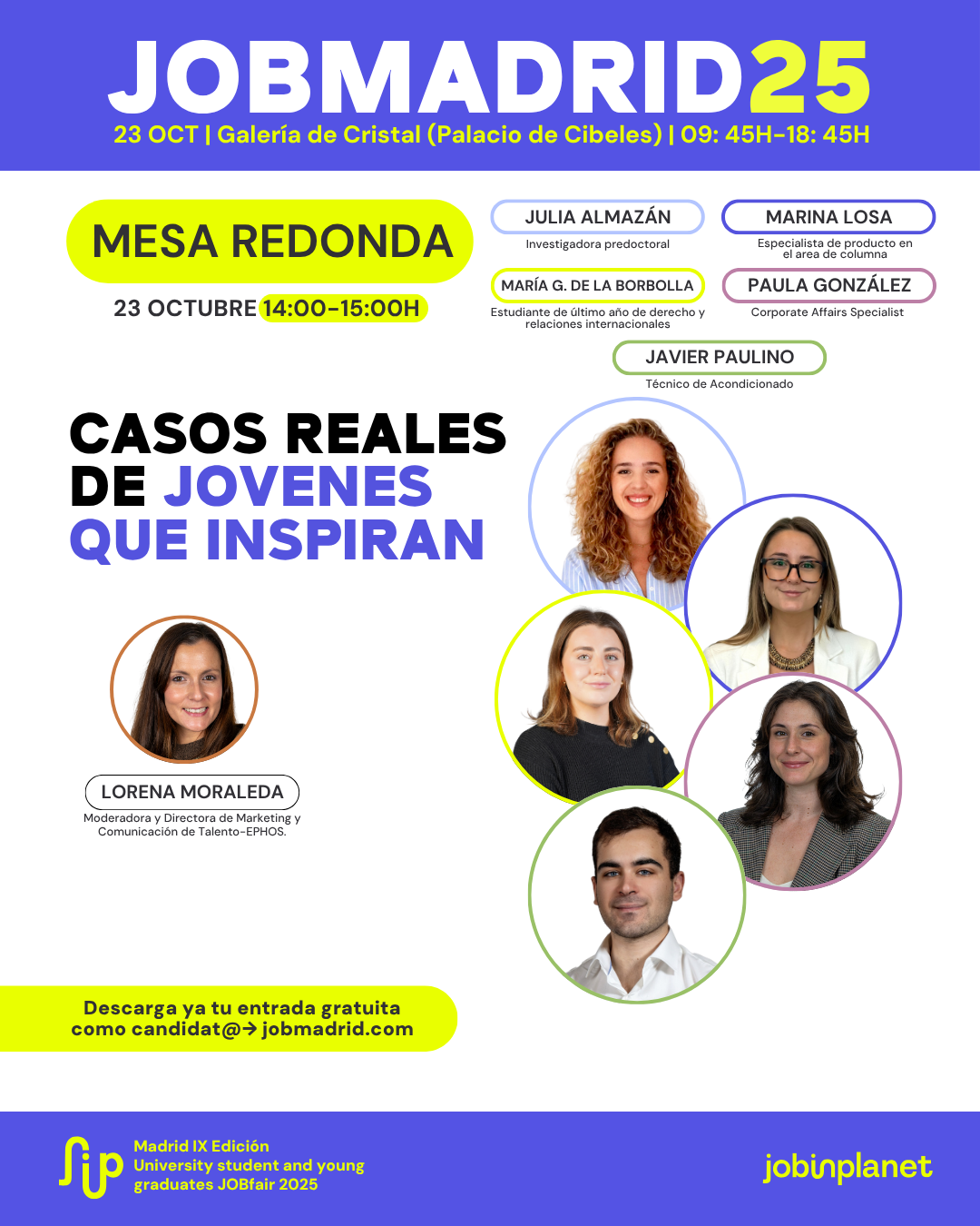 MESA REDONDA: CASOS REALES DE JÓVENES QUE INSPIRAN